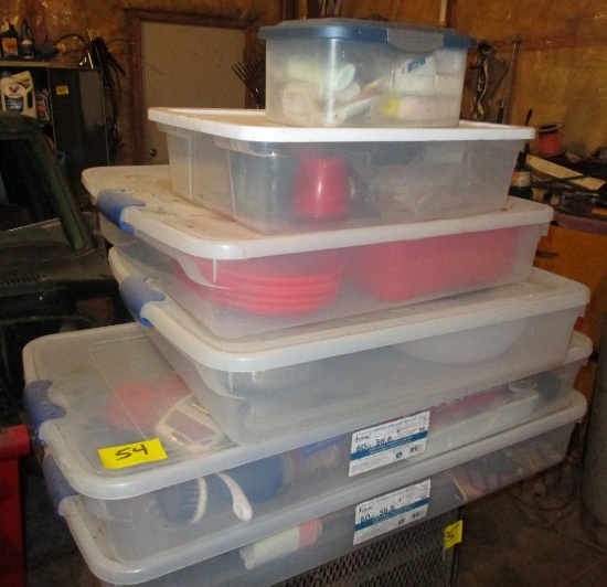 6 Totes of Camping Supplies