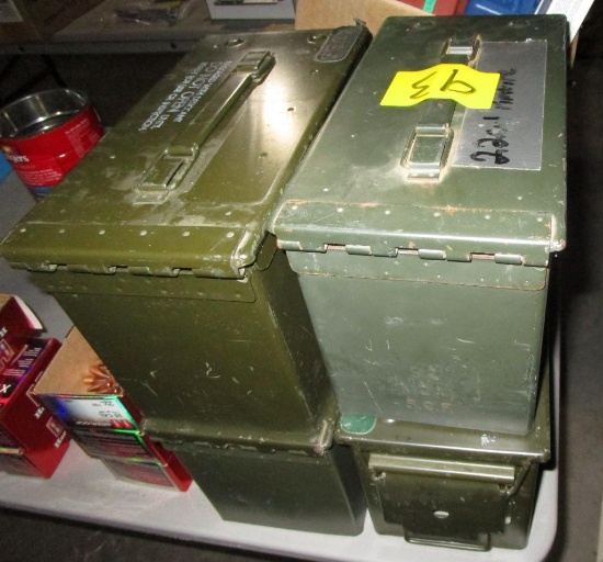 4 Metal Ammo Cans