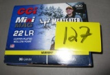 CCI 22lr, Hollow Points, 36 grain, 300 Rounds