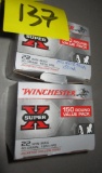 Winchester 22 Win Mag, Partial box of Jacketed hollow points