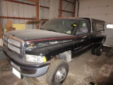 1998 Doge Ram 3500, V10, 5 Speed, Dually, 8' Bed, Topper, Runs and Drives, 100963 Miles