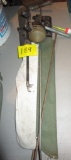 Collapsable Fishing Pole, 3 Machetes, 2 Fishing Gafs