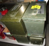 4 Metal Ammo Cans