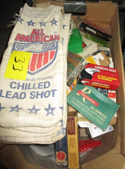 12 Shot Bags and Empty Rifle and Shotgun Boxes