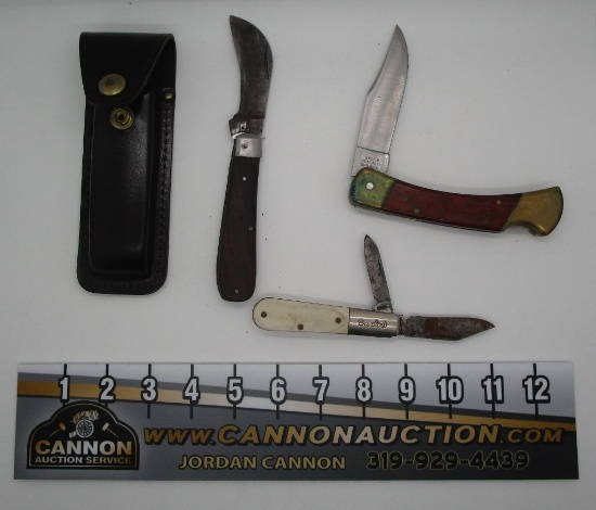 Imperial USA Model 4815 Frontier Knife with Sheath, Barlow Knife and Sheath