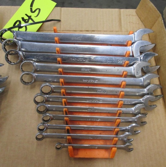 Snap-On Open End Wrench Set, 1/4"-7/8"