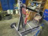 Portable Homemade Engine Hoist, Can be Towed
