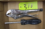 Snap-On Vise Grip and Screw Driver
