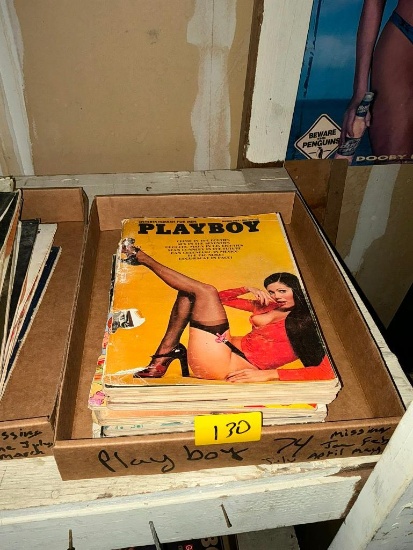 Playboy 1974 (missing Jan., Feb., April, May, July)