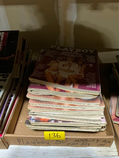 Playboy 1980 (missing June, July and August)