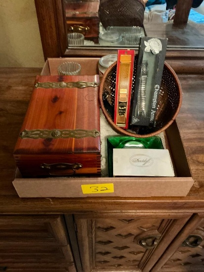 Wood Box and Misc. Watch Bands