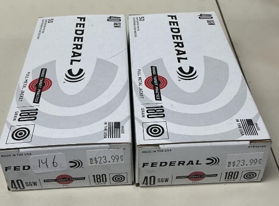 Federal 40 S&W 100 Rounds