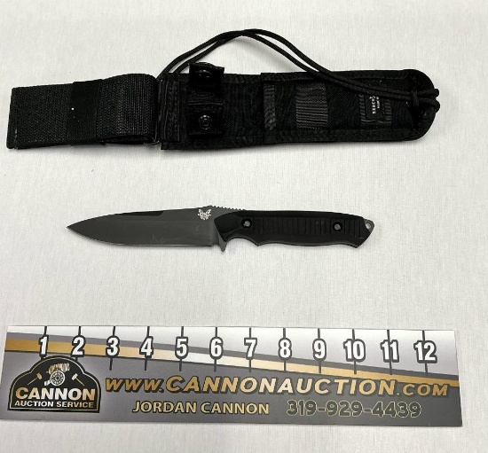 Benchmade Nimravus Fixed Blade Knife and Sheath