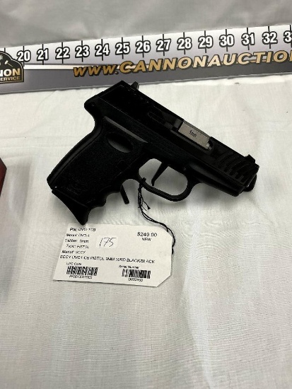 Sccy DVG-1 9mm pistol, 10rd, New, SN-D002953