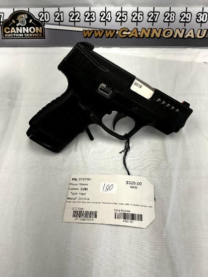 Savage, Stance MC9, Striker Fired, Compact 9mm Pistol, 3.2" Stainless Steel Barrel, New, SN-AA01261