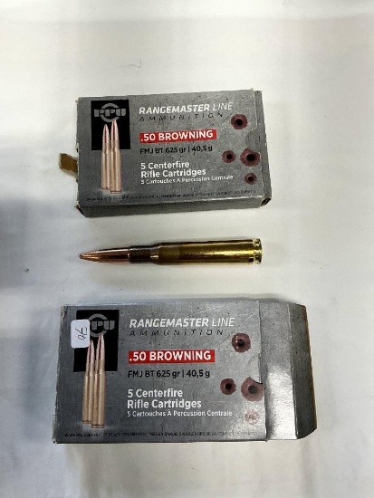 Rangemaster Line Ammuntion, .50 Browning, 10rds