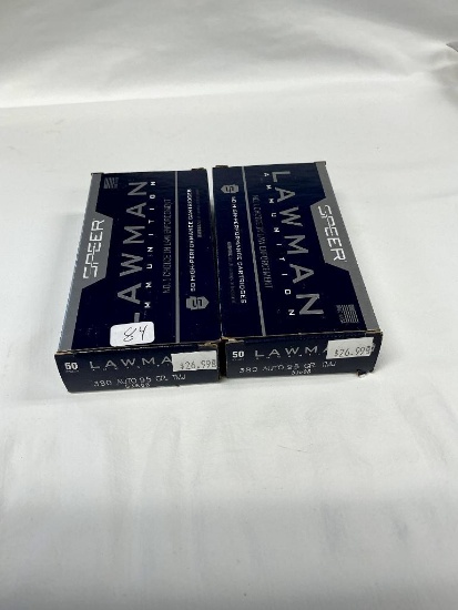 Lawman 380 Auto, 100rds of Ammuntion