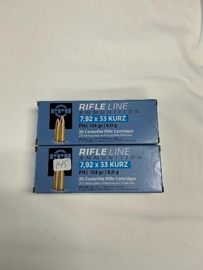 40 Rounds of 7.92x33 KURZ Ammo
