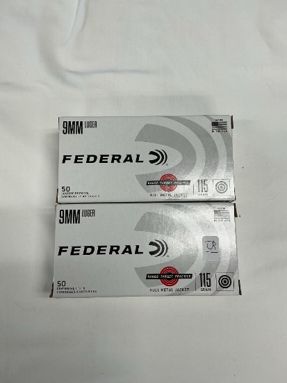 100 Rounds of 9MM Ammo