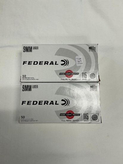 100 Rounds of 9MM Ammo