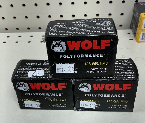 60 Rounds of 7.62x39 Steel Case Ammo