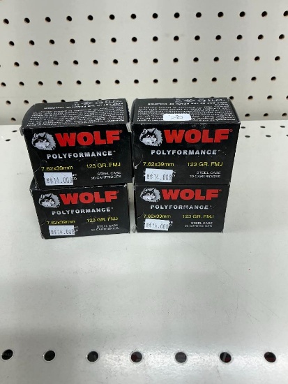 80 Rounds of 7.62x39 Steel Case Ammo