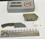 Iowa River Knifeworks Cleaver and Sheath