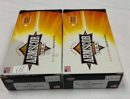 Armscor 6.5 Creedmoor Ammo, 40 Rounds