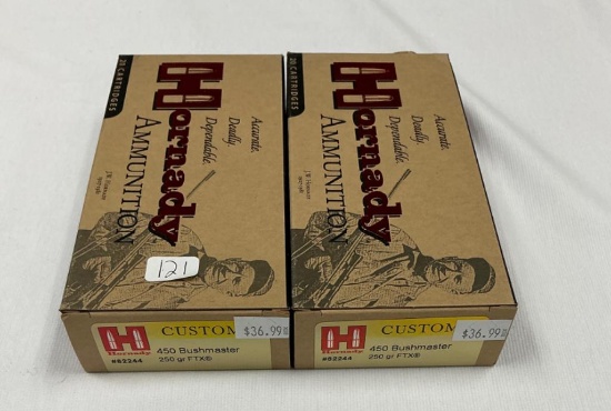 Hornady Custom 450 Bushmaster Ammo, 40 Rounds