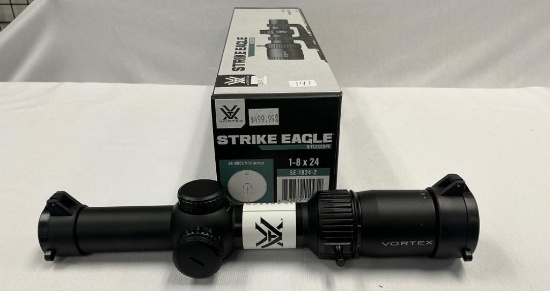 Vortex Strike Eagle Riflescope, 1-8 x 24, AR-BDC3 MOA Reticle