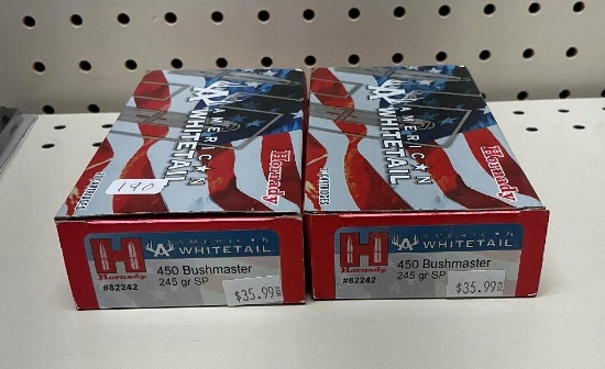 Hornady American Whitetail 450 Bushmaster Ammo, 40 Rounds