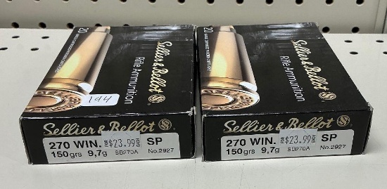 Sellier & Bellot 270 Win. Ammo, 40 Rounds