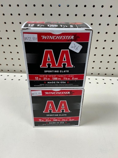 Winchester AA Sporting Clays 12ga Ammo, 50 Rounds
