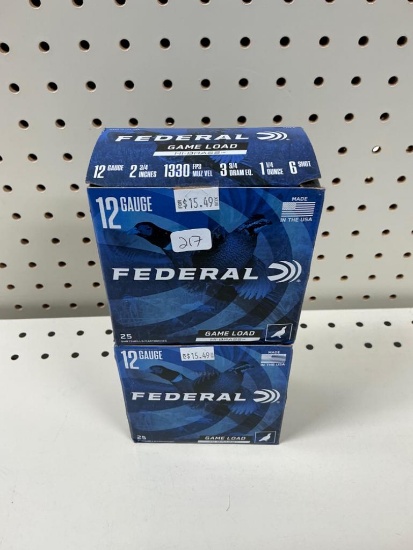 Federal 12ga Ammo, 50 Rounds