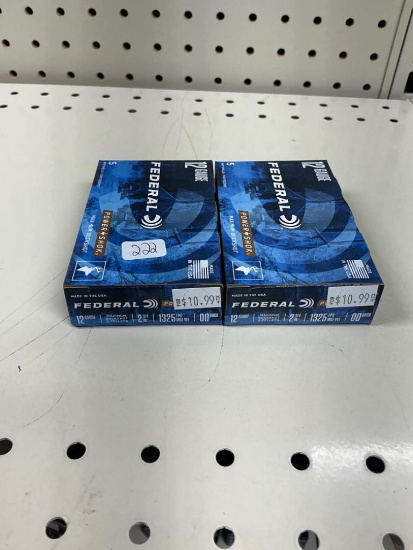 Federal 12ga Buckshot Ammo, 10 Rounds