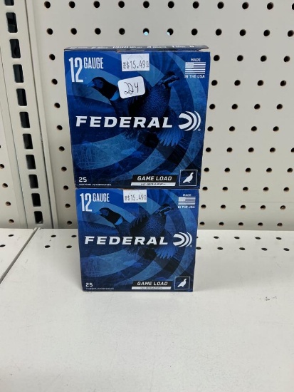 Fedral 12ga Ammo Game Load. 50 Rounds