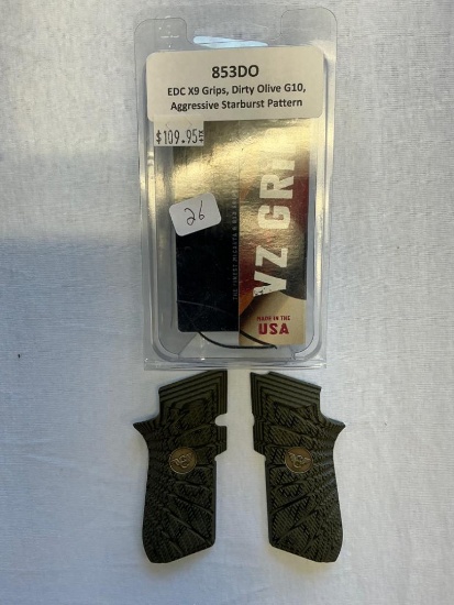 VZ Grips, EDC X9 Grips. Dirty Olive G10