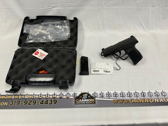 Sig Sauer P365, 9MM, 2 Mags, Case, Used, SN- 66B528439