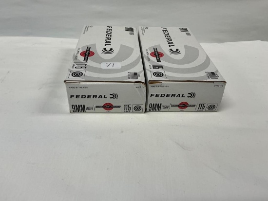 Federal 9MM Ammo, 100 Rounds