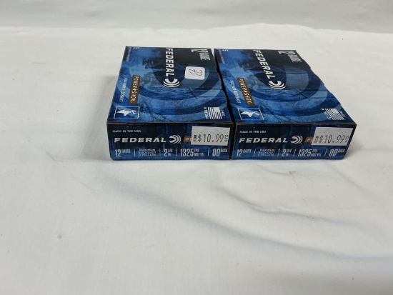 Federal 12 ga Buckshot Ammo, 10 Rounds