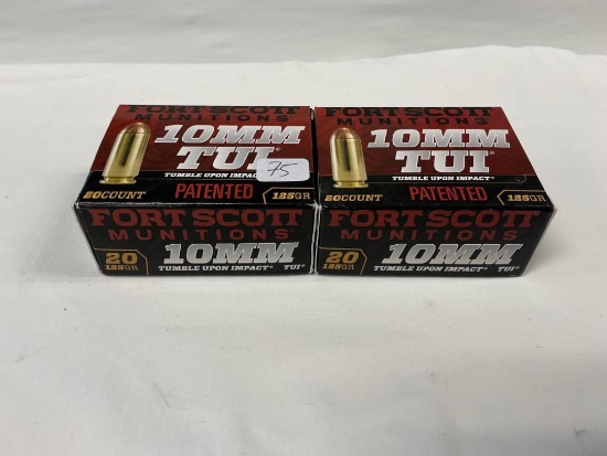 Fort Scott Munitions 10mm Ammo, 40 Rounds