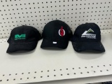 3 - Hats, 1 Autographed (unknown)