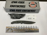 Iowa River Knifeworks Fishbone Knife and Sheath