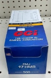 CCI 17 HMR FMJ Ammo, 500 rds
