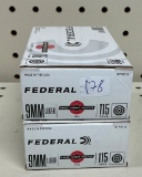 Federal 9mm Ammo, 100 rds