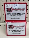 Guncrafter Industries 50 GI 300 Grain JFP Ammo, 40 rds