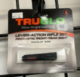 TruGlo Lever Action Rifle Set Fiber Optic Front and Rear Sight