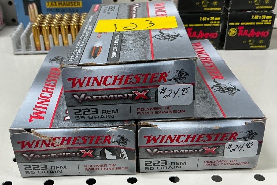 60 Rounds Winchester VarmitX 223 Rem