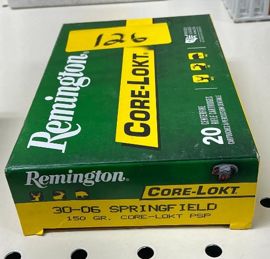 20 Rounds Remington 30-06 Springfield Ammo