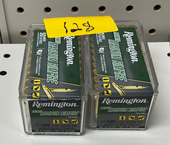 100 Rounds Remington 17hmr Ammo